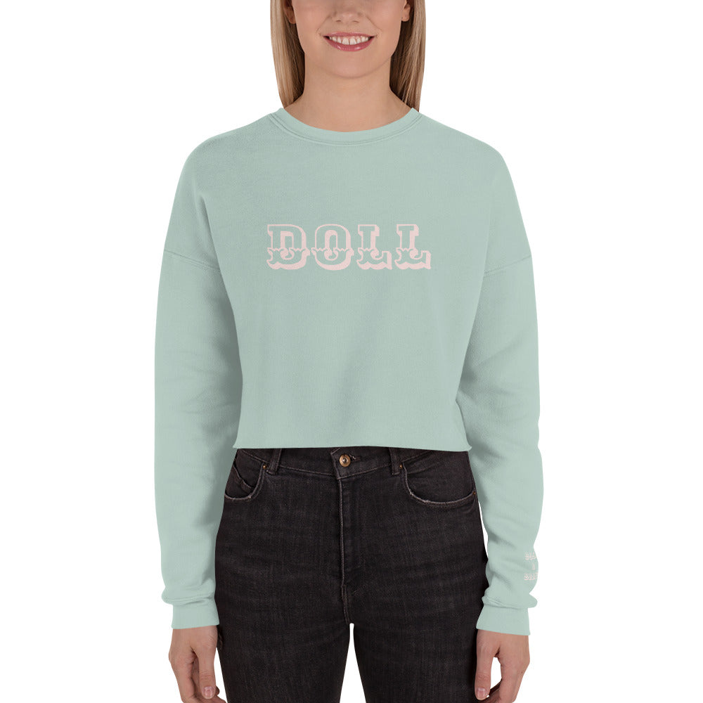 DOLL-EMPOWERMENT SWEATSHIRT----DOLL-( BOLD & BRAVE) Crop Sweatshirt