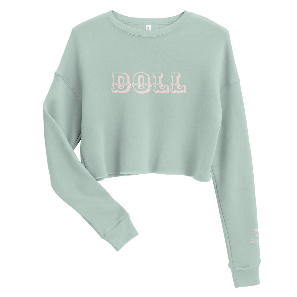 DOLL-EMPOWERMENT SWEATSHIRT----DOLL-( BOLD & BRAVE) Crop Sweatshirt