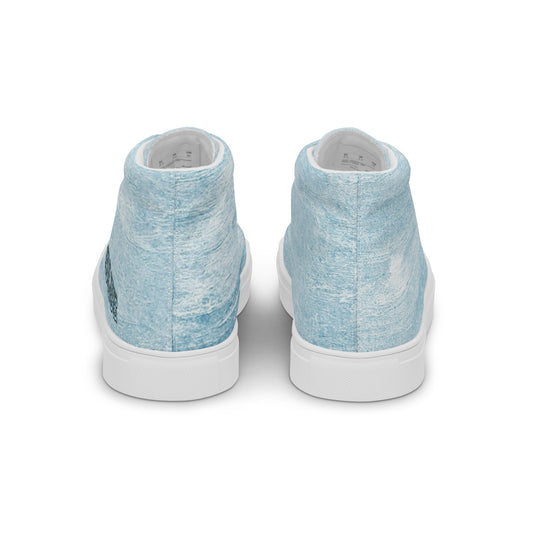 SOMETHING BLUE FOR YOUR WEDDING! OR PROM Women’s high top canvas shoes