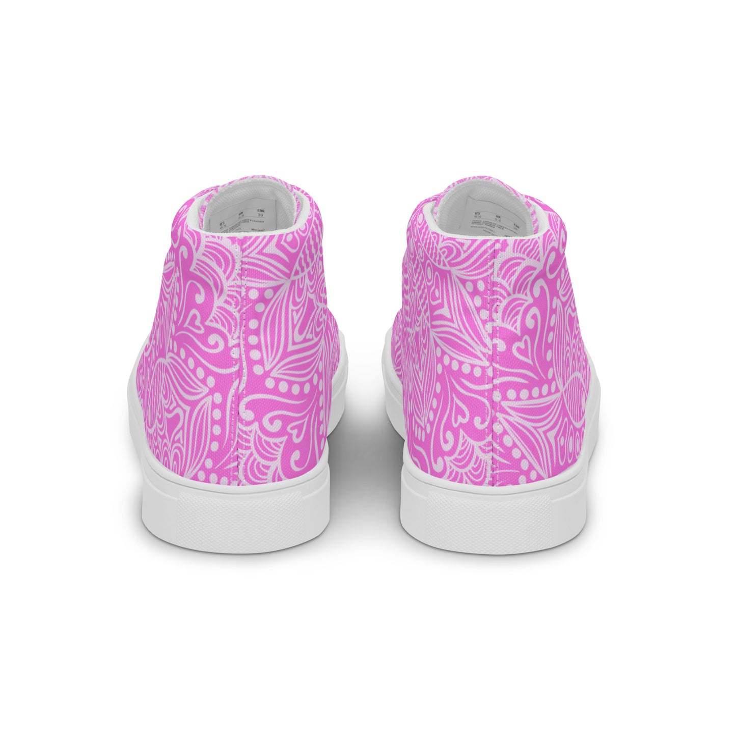 DARK LILAC LUXURY BRIDAL OR GRAD Women’s high top canvas shoes