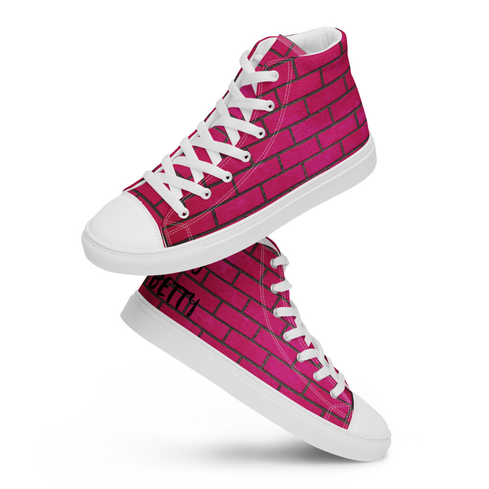 YO BETTY -ON RIGHT SKATER SHOE --Women’s high top canvas shoes