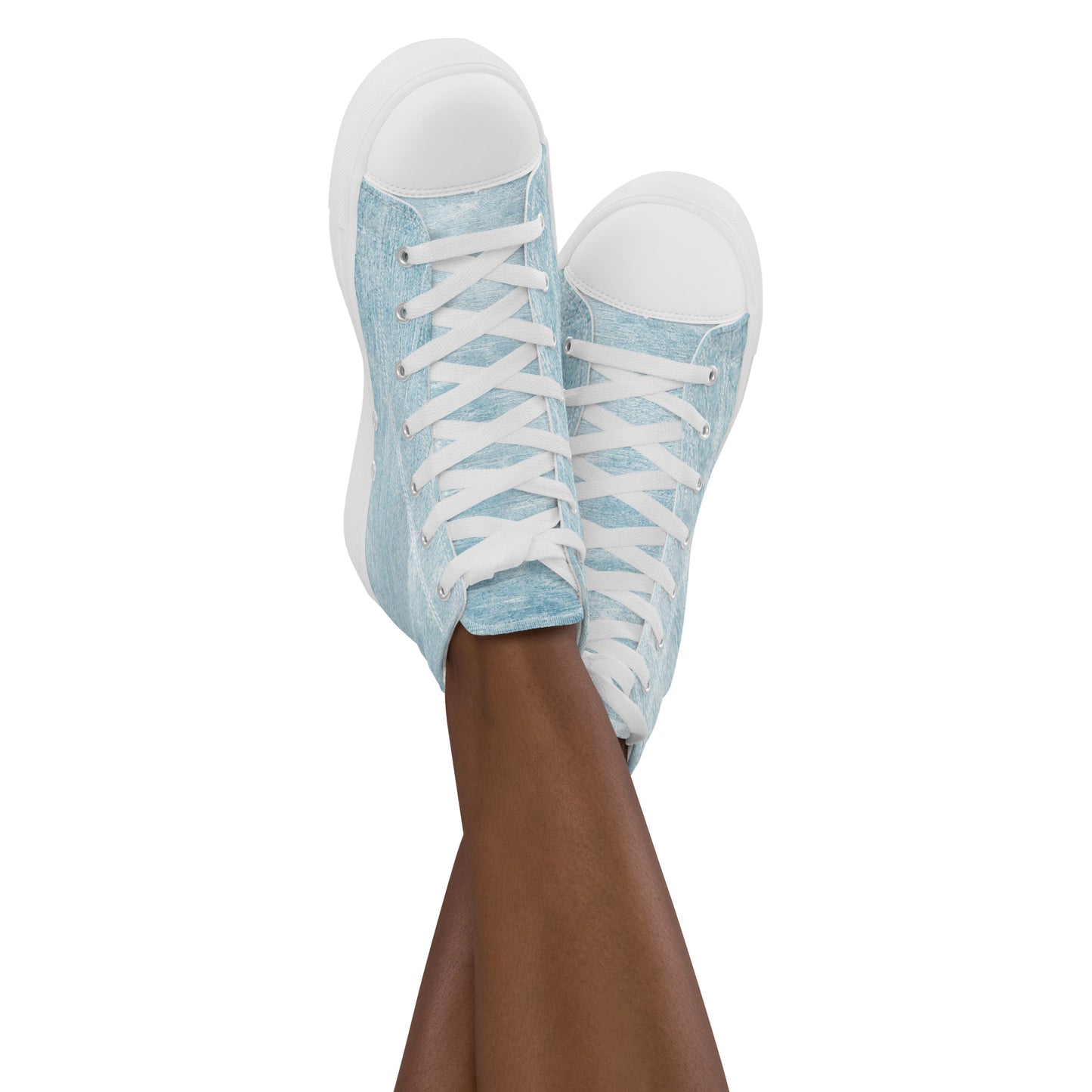 SOMETHING BLUE FOR YOUR WEDDING! OR PROM Women’s high top canvas shoes