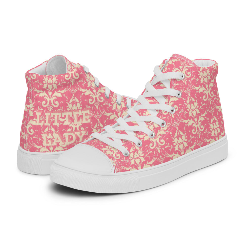 LITTLE LADY-Women’s high top canvas shoes