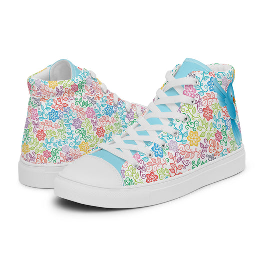 Women’s high top canvas shoes