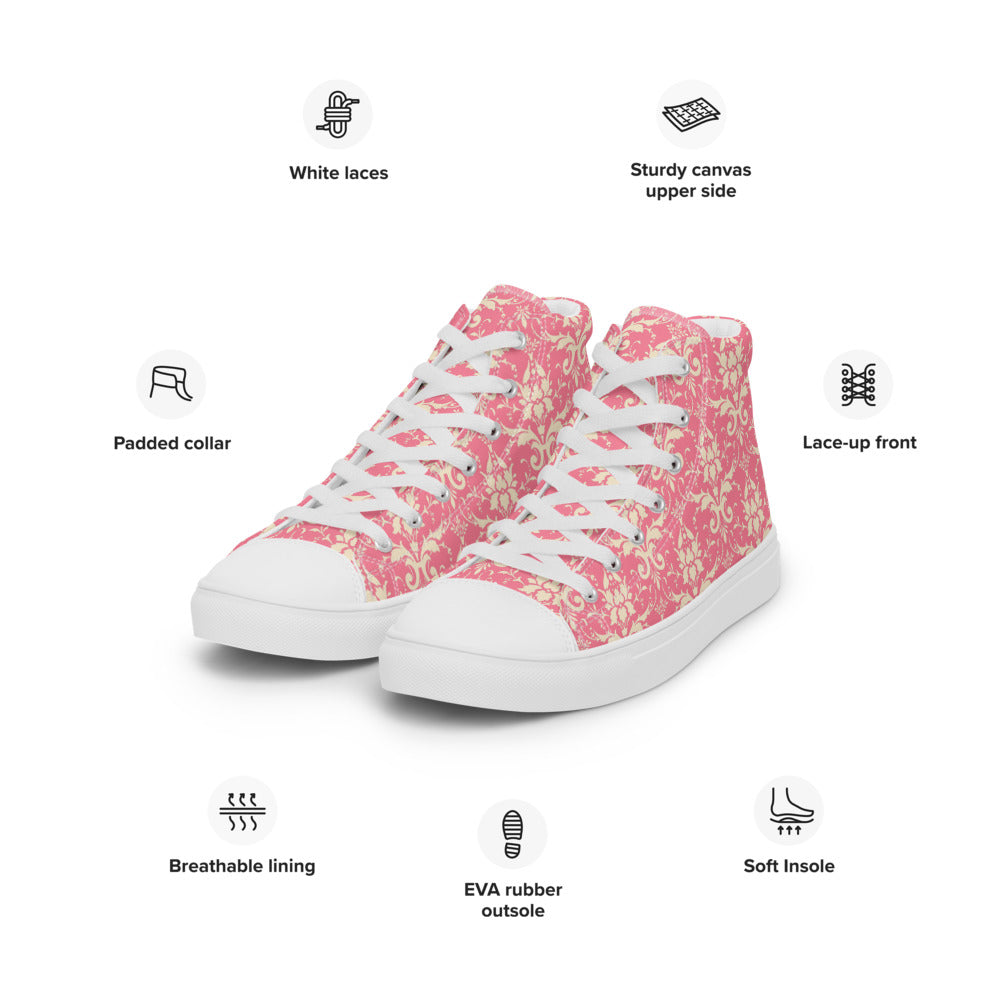 LITTLE LADY-Women’s high top canvas shoes