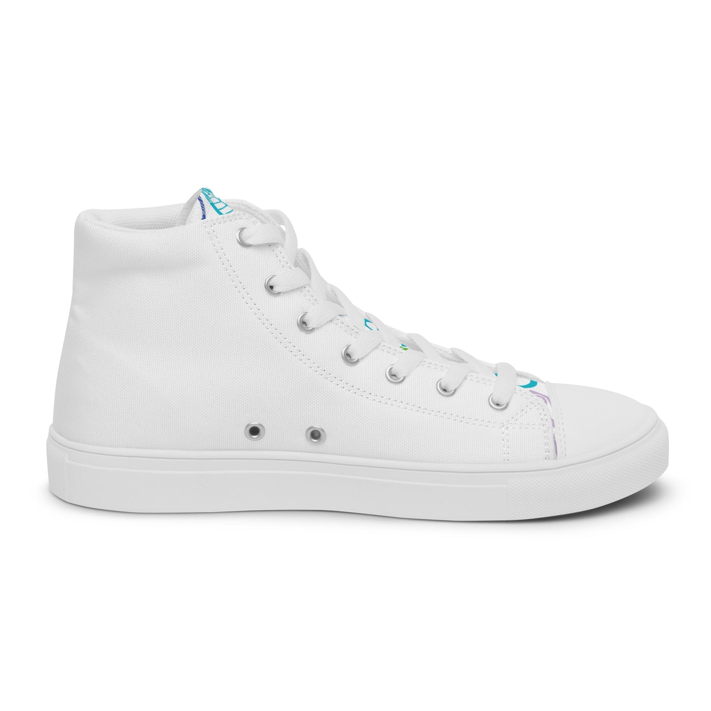 BABY BLUE BIRD EVERY STEP COUNTS  Women’s high top canvas shoes