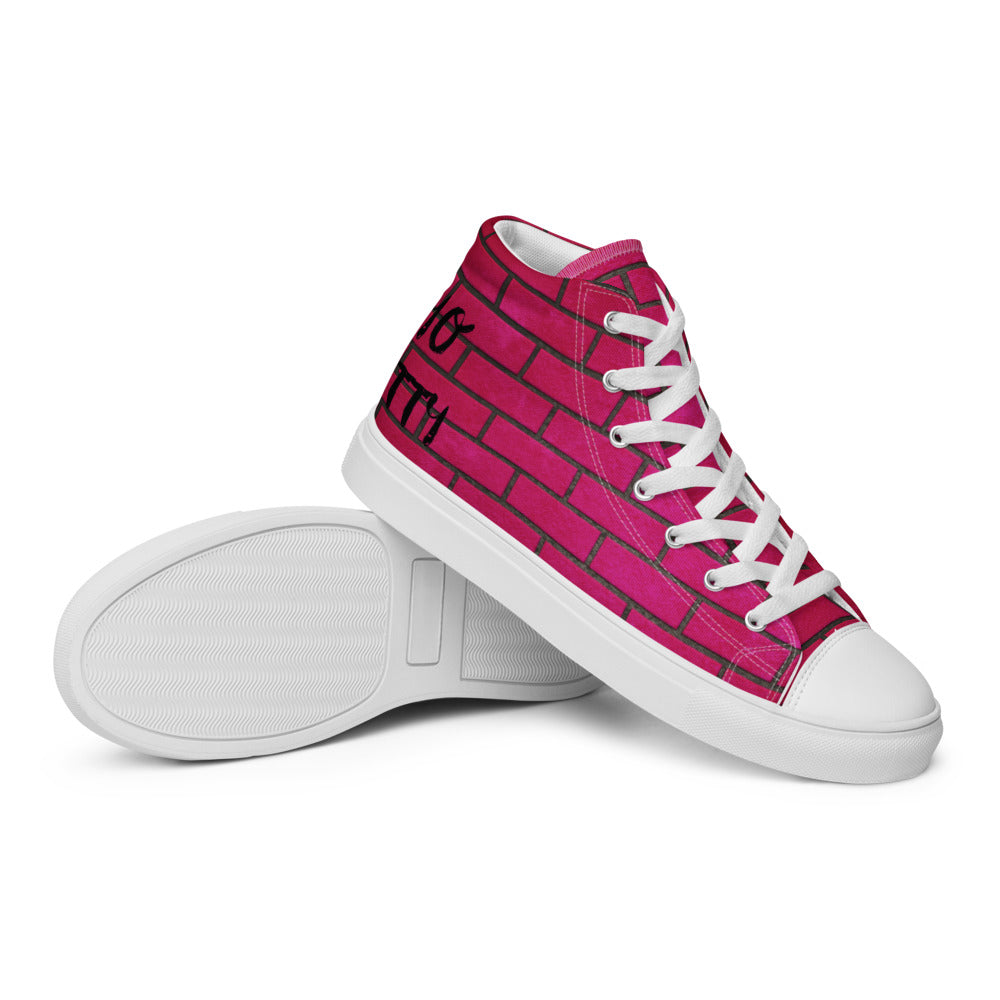 YO BETTY -ON RIGHT SKATER SHOE --Women’s high top canvas shoes