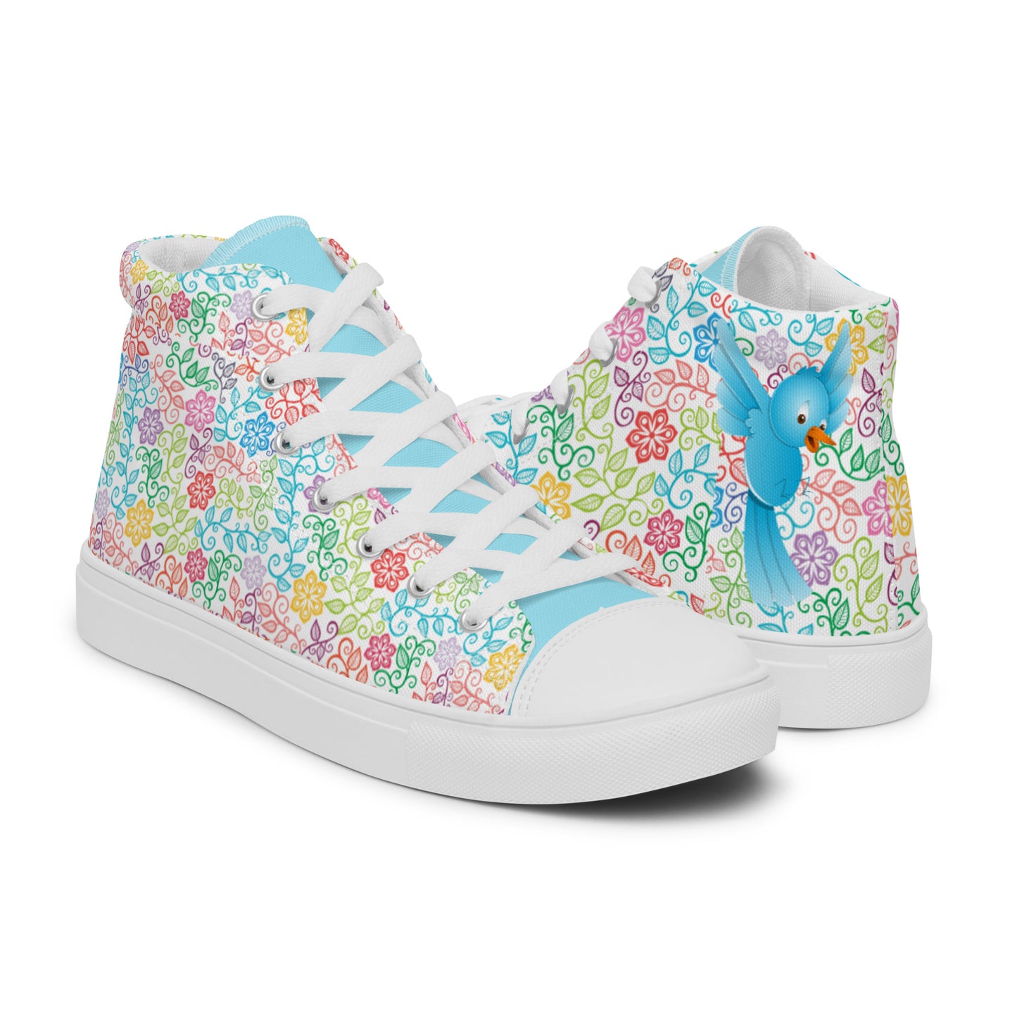 Women’s high top canvas shoes