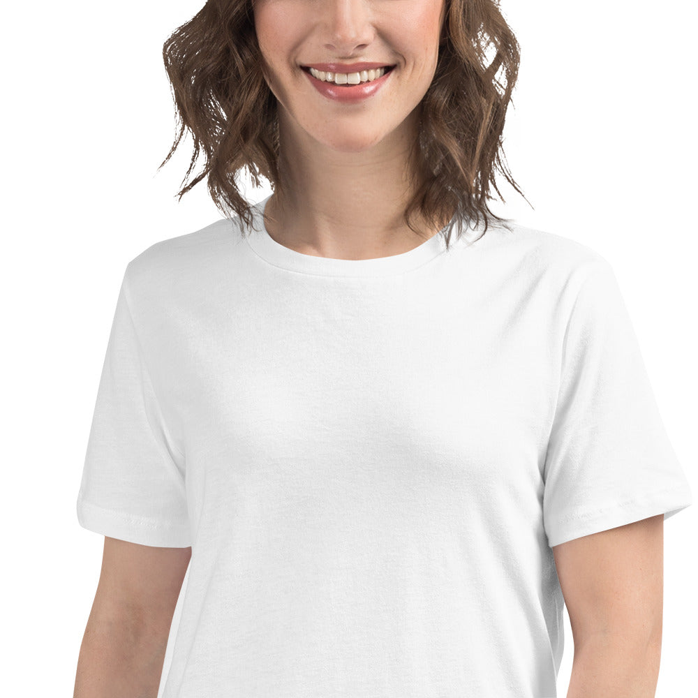 AUSSIE GIRL---WRITING ON WHITE----Women's Relaxed T-Shirt