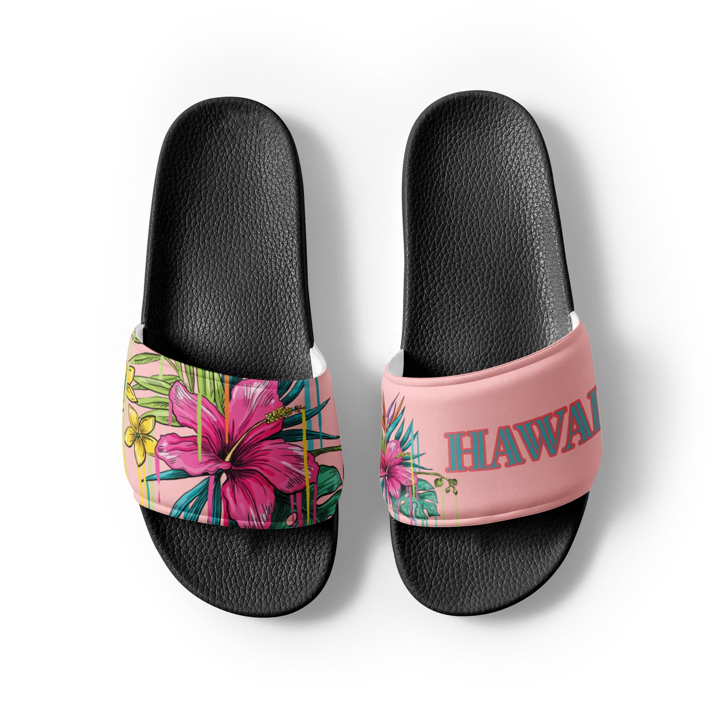 HAWAII BOUTIQUE- HAWAII FLOWER Women's slides EACH SHOE HAS A DIFFERENT DESIGN