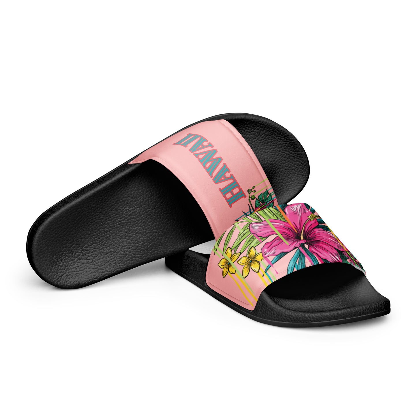 HAWAII BOUTIQUE- HAWAII FLOWER Women's slides EACH SHOE HAS A DIFFERENT DESIGN