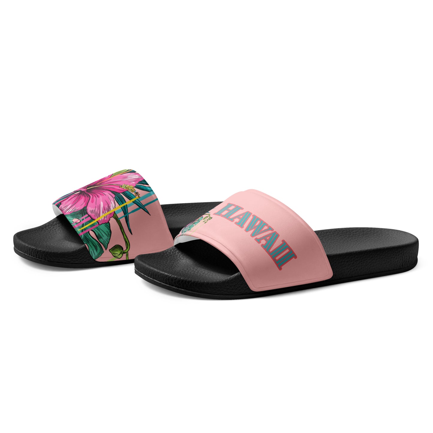 HAWAII BOUTIQUE- HAWAII FLOWER Women's slides EACH SHOE HAS A DIFFERENT DESIGN