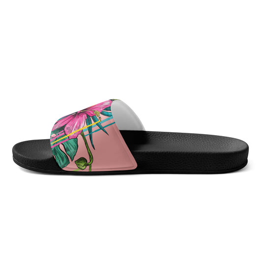 HAWAII BOUTIQUE- HAWAII FLOWER Women's slides EACH SHOE HAS A DIFFERENT DESIGN