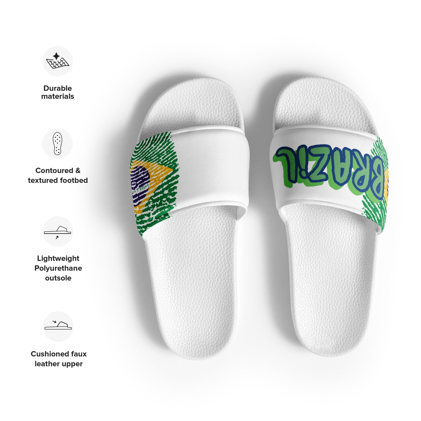 BRAZIL FLAG Women's slides