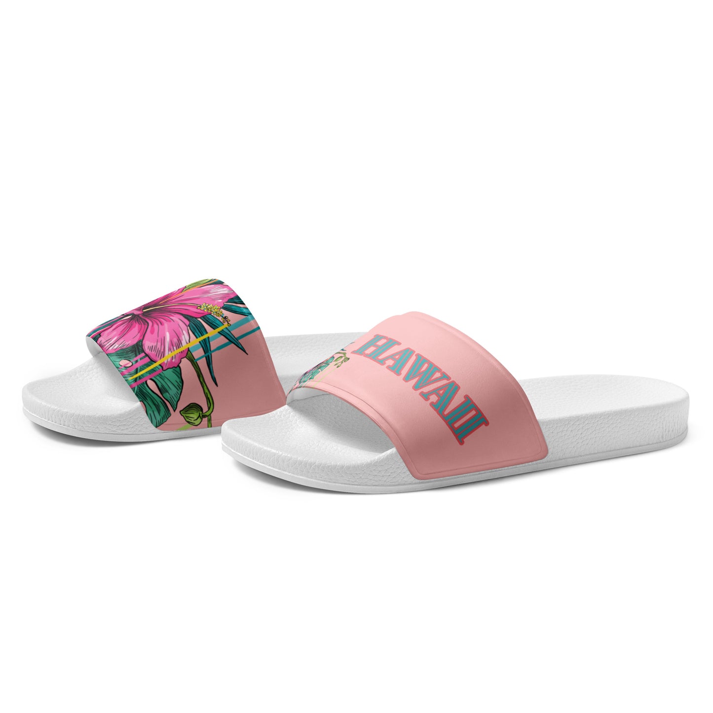 HAWAII BOUTIQUE- HAWAII FLOWER Women's slides EACH SHOE HAS A DIFFERENT DESIGN