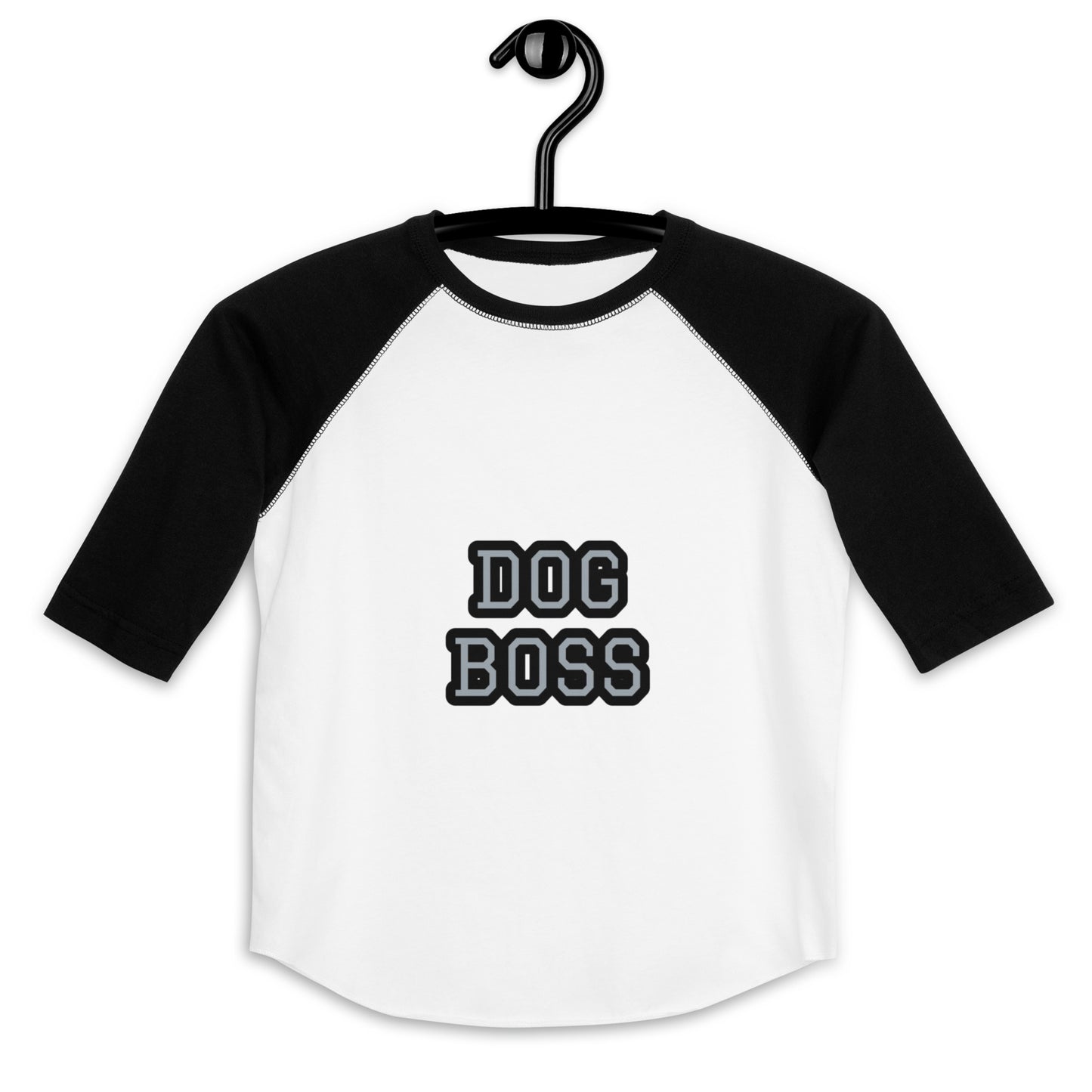 DOG BOSS- KIDS  baseball shirt- CAN BE FOR THE KIDS OR THE PUPPY SO CUTE!